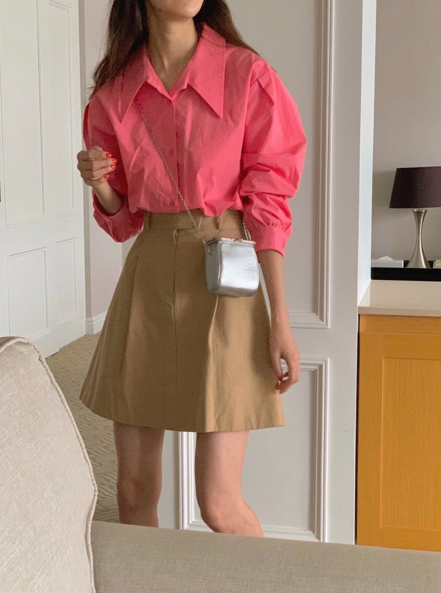 Oversized Puff Sleeve Shirt