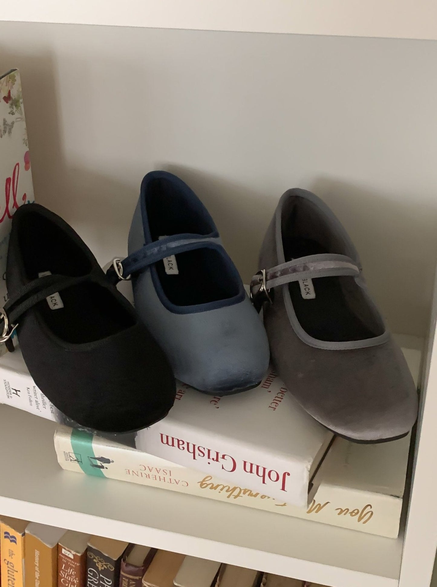 Mary Jane Velvet Flats
