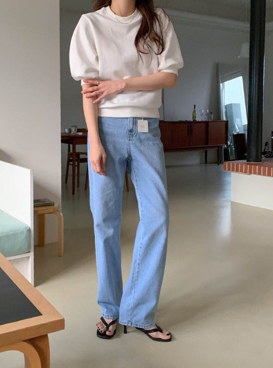 Denim Straight Jeans