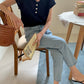 Collar Short Sleeve Knit