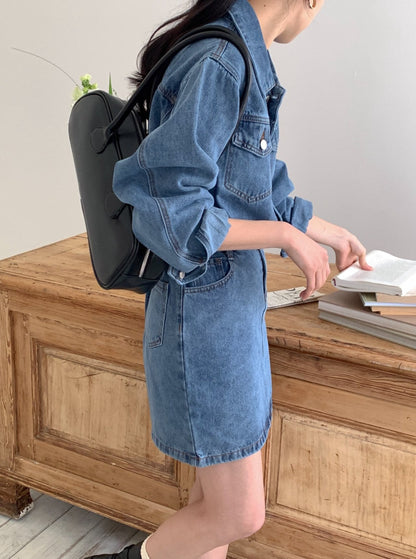 Denim Shirt Dress