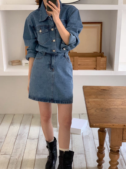 Denim Shirt Dress