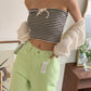 Stripe Rib Tube Top