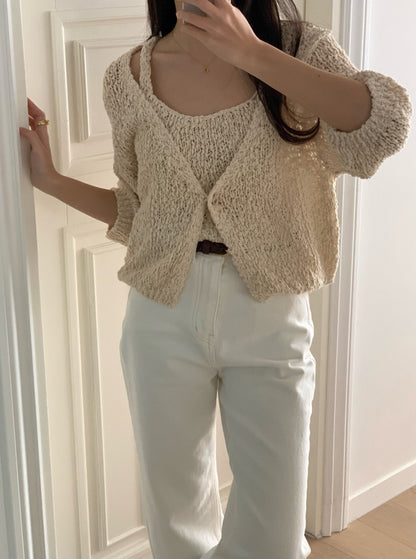 Cardigan Cami Set