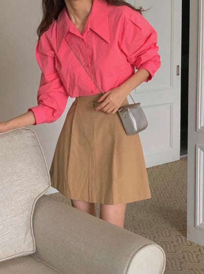 Oversized Puff Sleeve Shirt