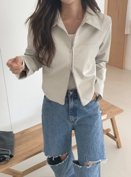 Two-way Leather Jacket