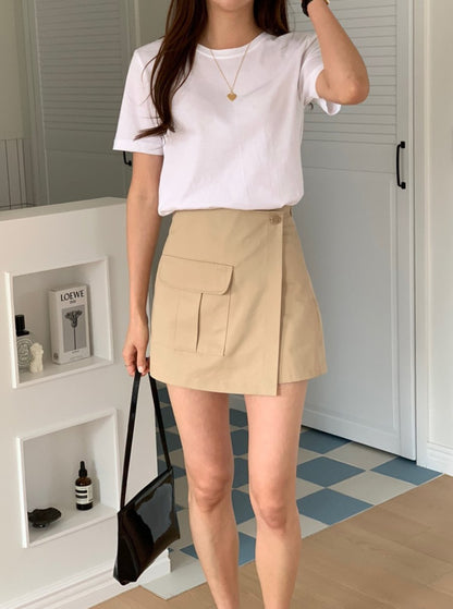 Utility Wrap Skort