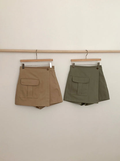 Utility Wrap Skort