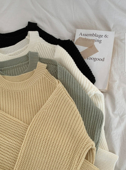 Cut Out Shoulder Sweater