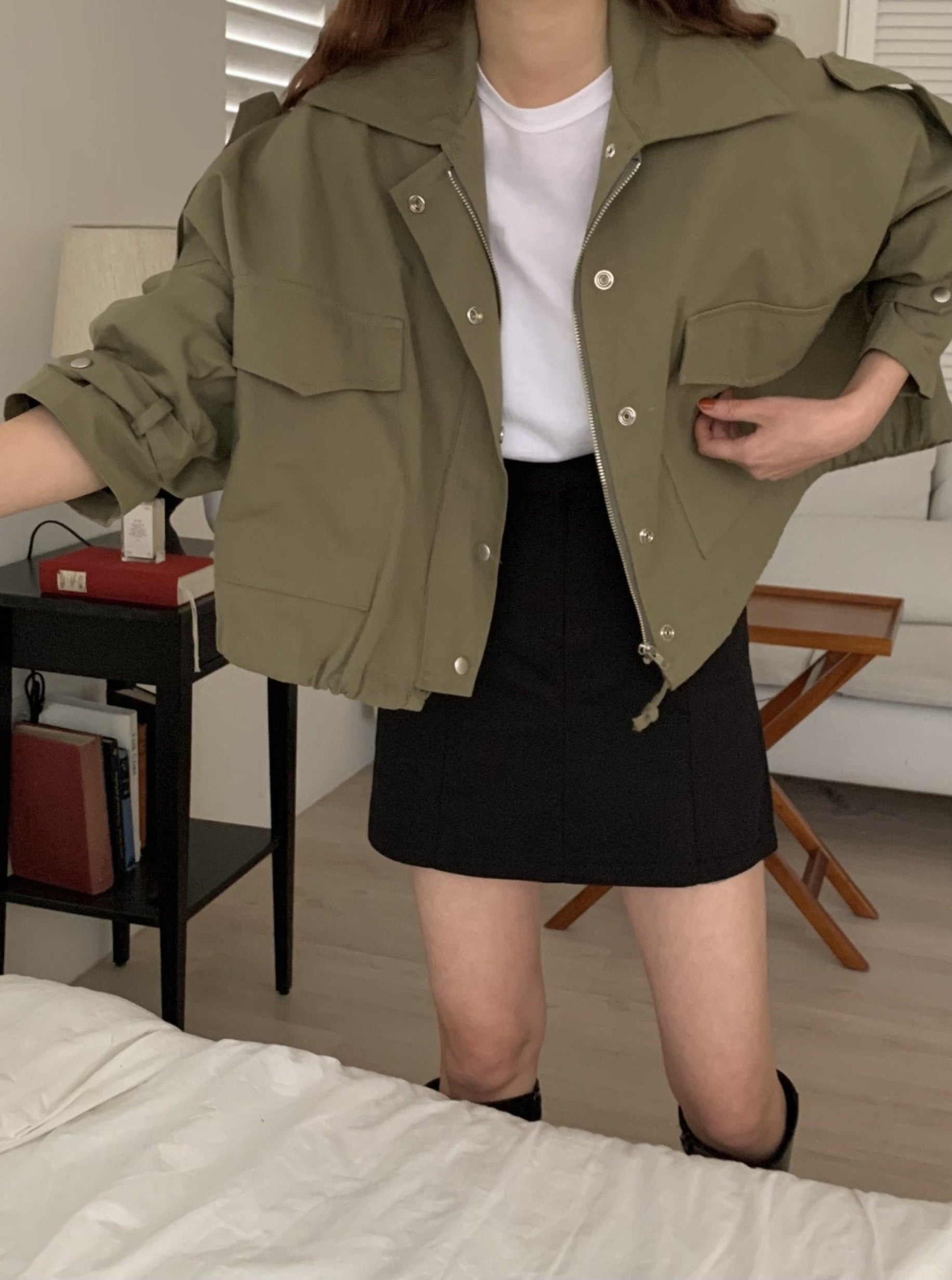 Short 2025 military jacket