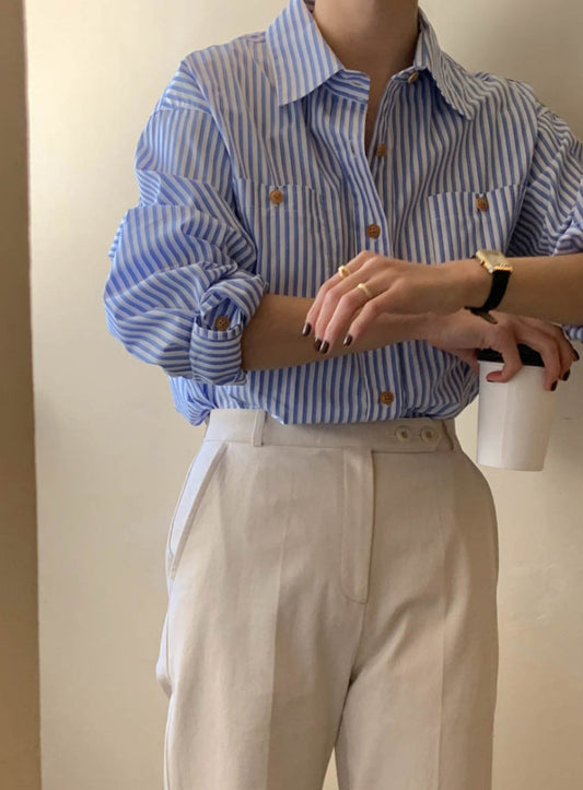 Oversized Stripe Shirt