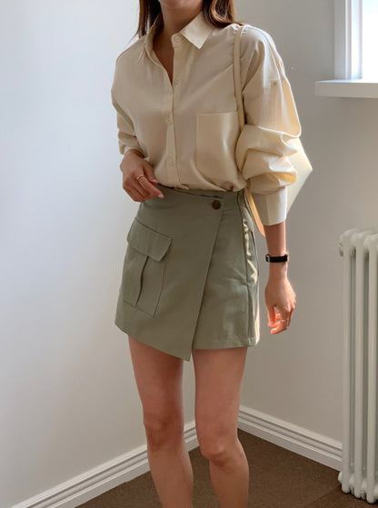 Utility Wrap Skort