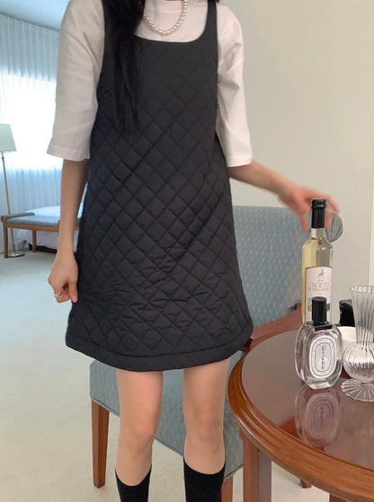 Quilted Sleeveless Dress