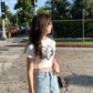 Cat Cropped Tee