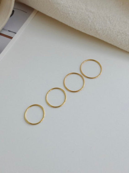 925 Silver 4pcs Ring Set