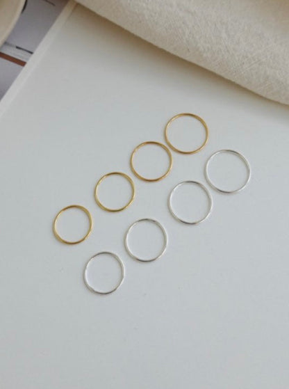 925 Silver 4pcs Ring Set