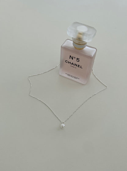 925 Silver Pearl Drop Necklace