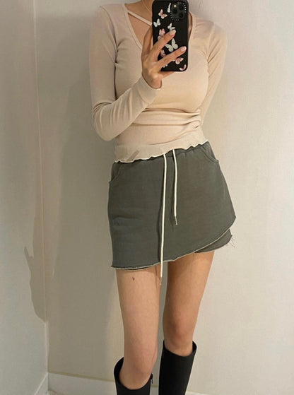 Washed Training Skort