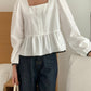 Square Neck Babydoll Blouse