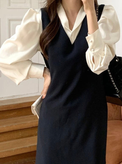 Puff Sleeve Satin Blouse