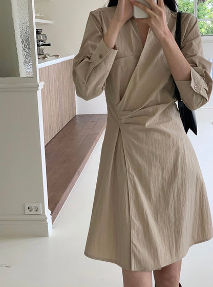 Wrap Shirt Dress