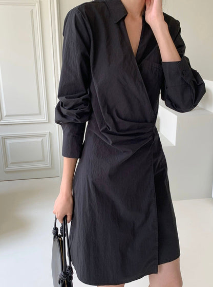 Wrap Shirt Dress