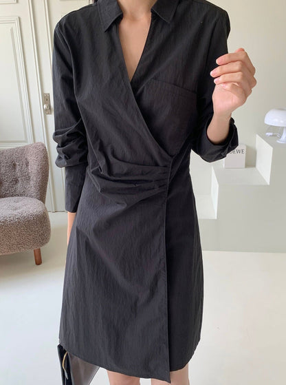 Wrap Shirt Dress