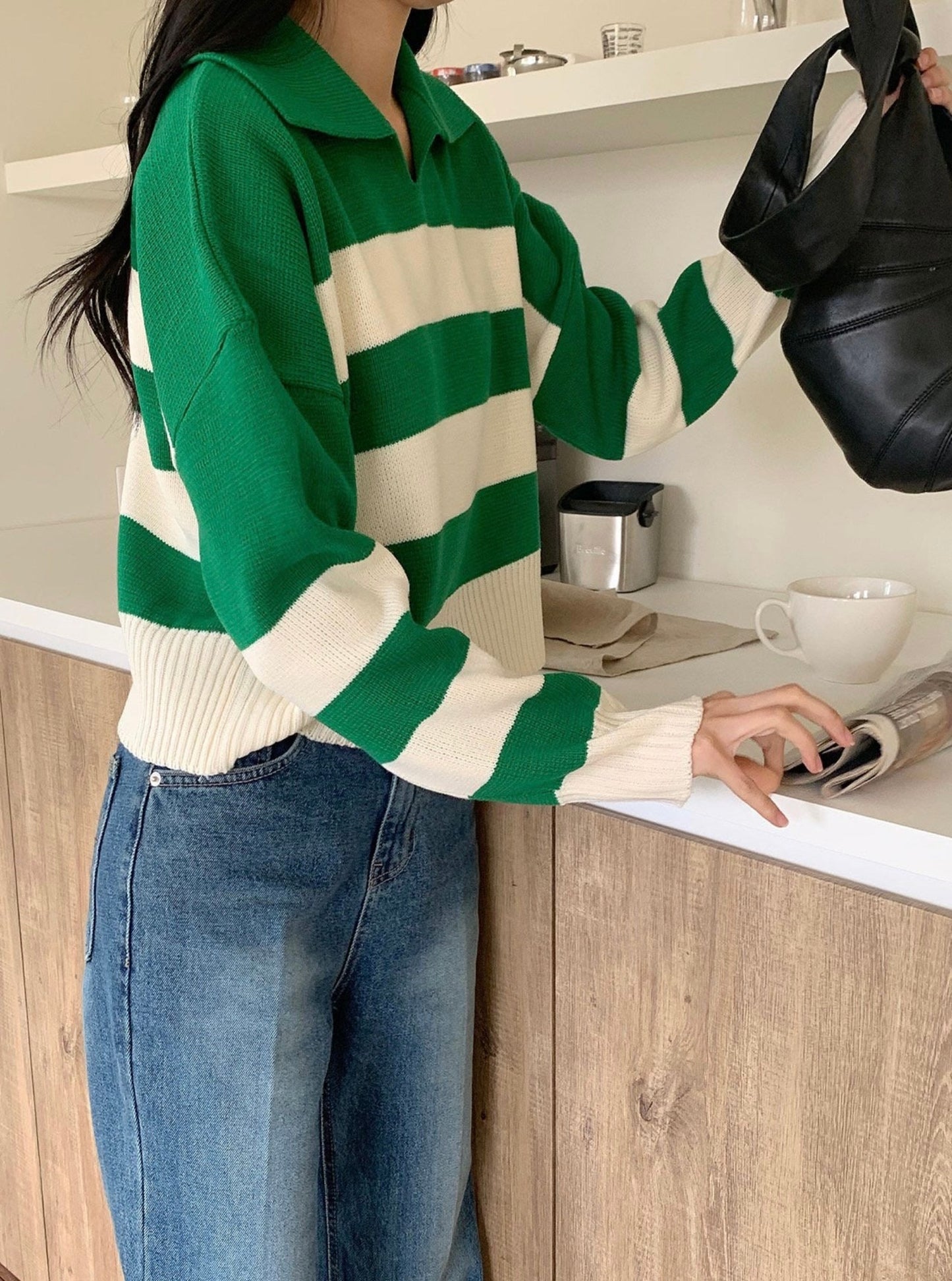 Stripe Knit Top