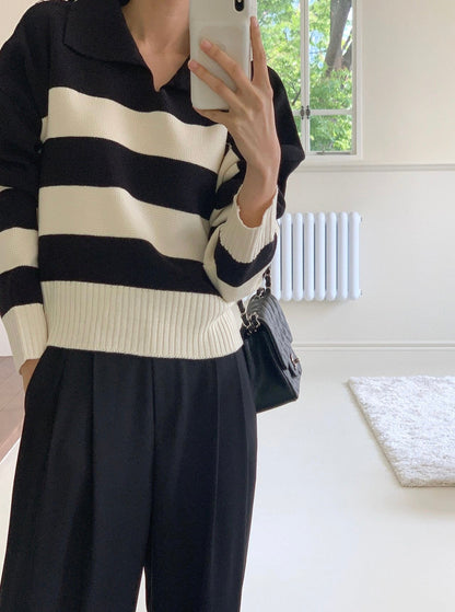 Stripe Knit Top