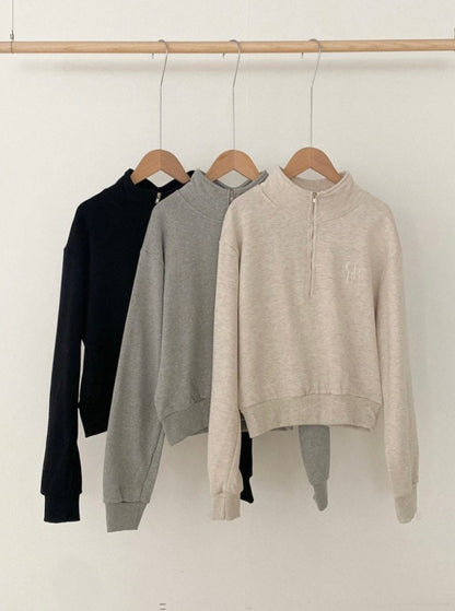 Half Zip-Up Sweatshirt