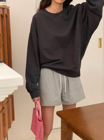 Oversized Solid Sweatshirt