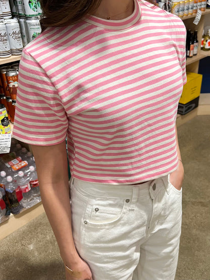 Stripe Cropped Tee