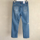 Distressed Straight Jeans