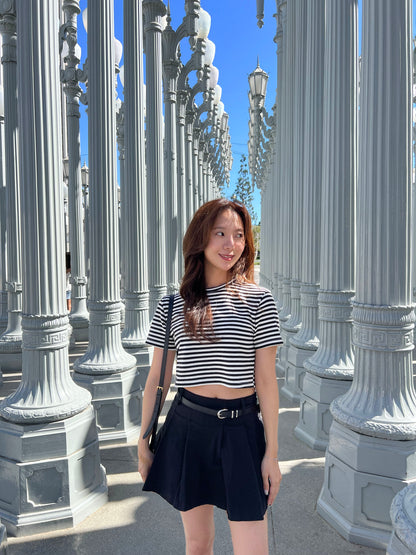 Stripe Cropped Tee