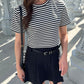 Stripe Cropped Tee