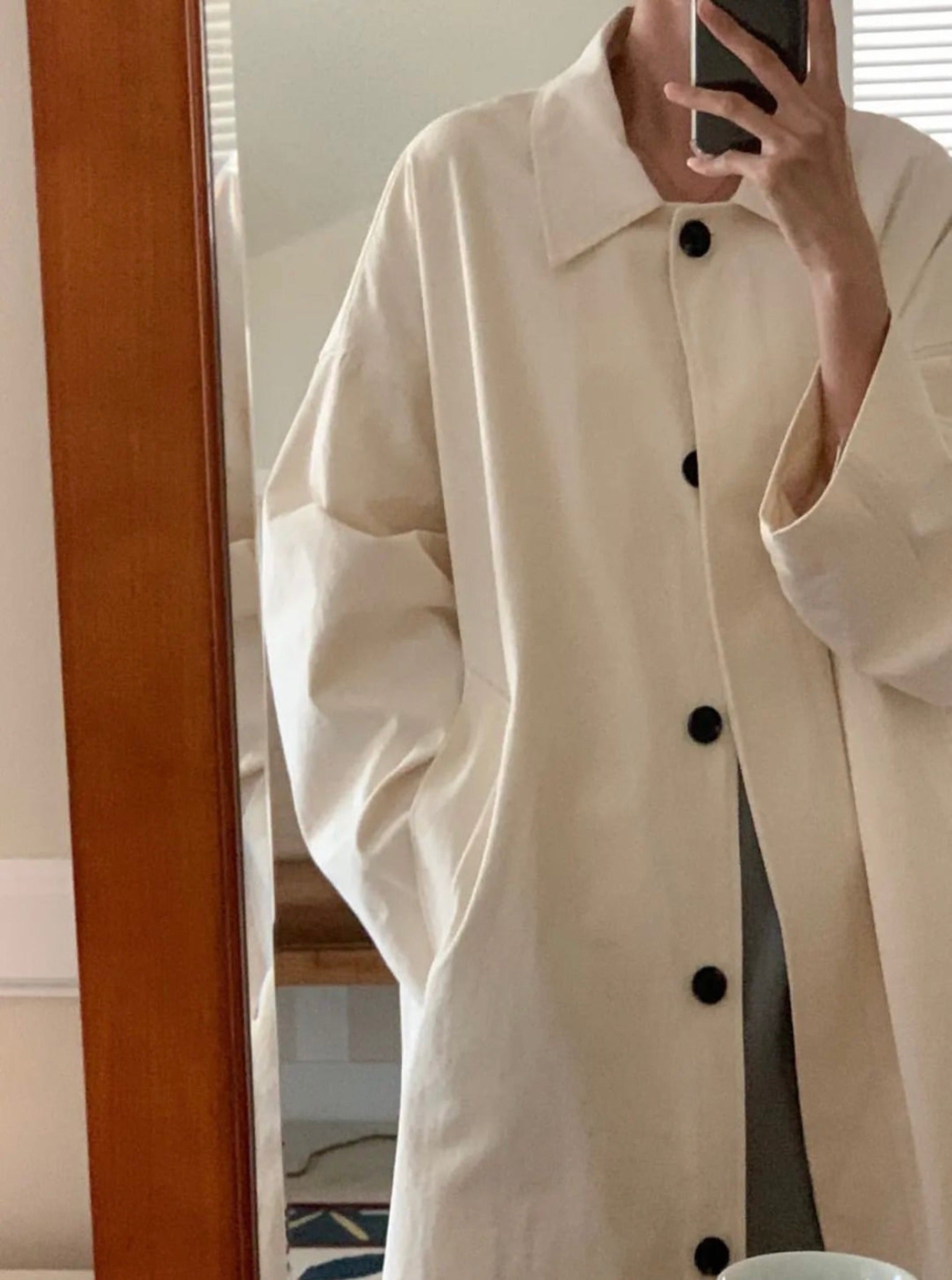 Hoodie Oversized Trench Coat