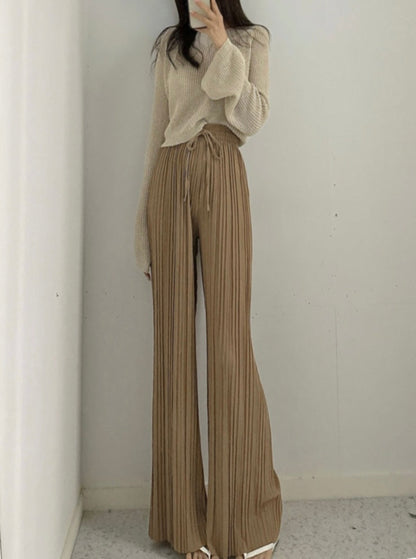 Wide Pleats Pants