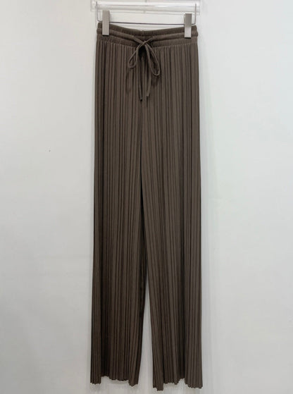 Wide Pleats Pants