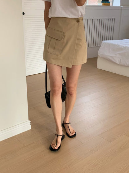 Utility Wrap Skort